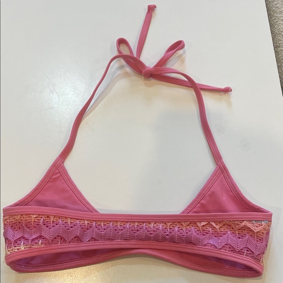 Strawberry milk mob Pink Multicolor Bikini Top - Picture 2 of 3